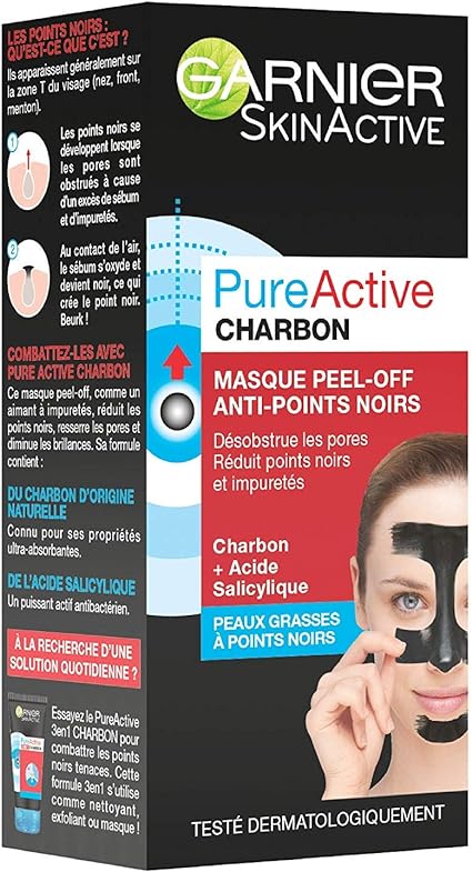 GARNIER PURE-ACTIVE Masque Peel-Off Anti-points noirs