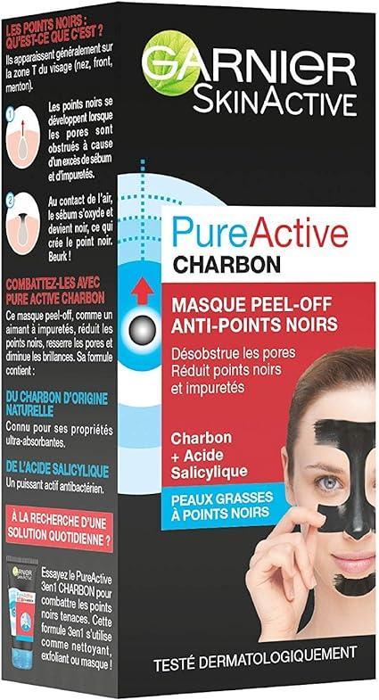 GARNIER PURE-ACTIVE Masque Peel-Off Anti-points noirs - Sonia Make Up 59