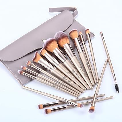 HEYMKGO Pinceau Maquillage 15pcs Set Pinceaux Maquillage Professionnel