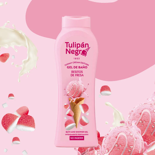 Gel douche Bisous fraise Tulipan negro