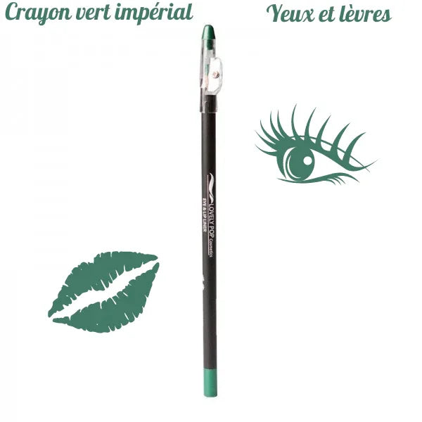 Crayons yeux et lèvres Vert imperial Lovely pop - Sonia Make Up 59