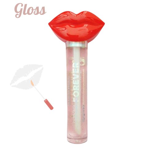 Lip Gloss Transparent Kiss Forever Leticia well