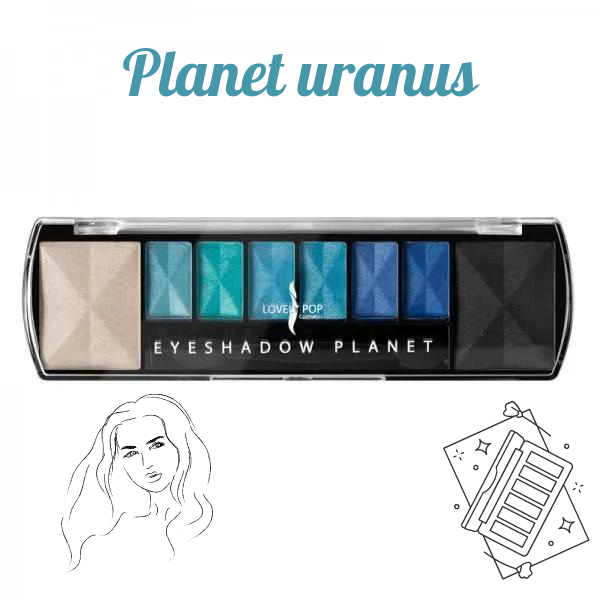 Palette ombre à paupières Planet uranus lovely pop