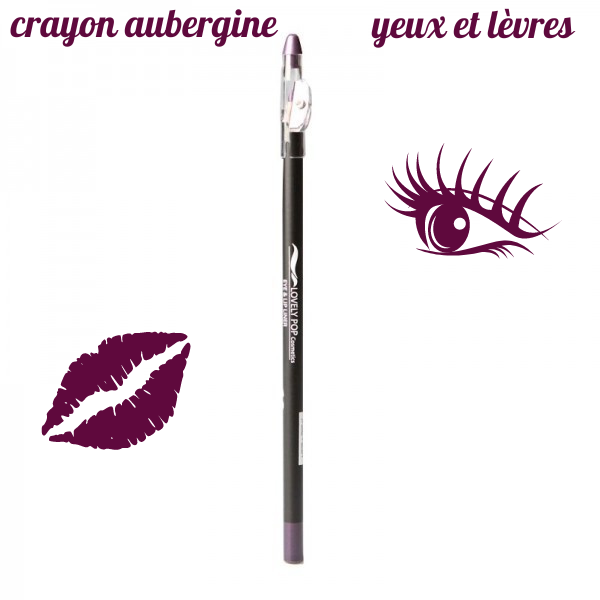 Crayons yeux et lèvres Aubergine Lovely pop