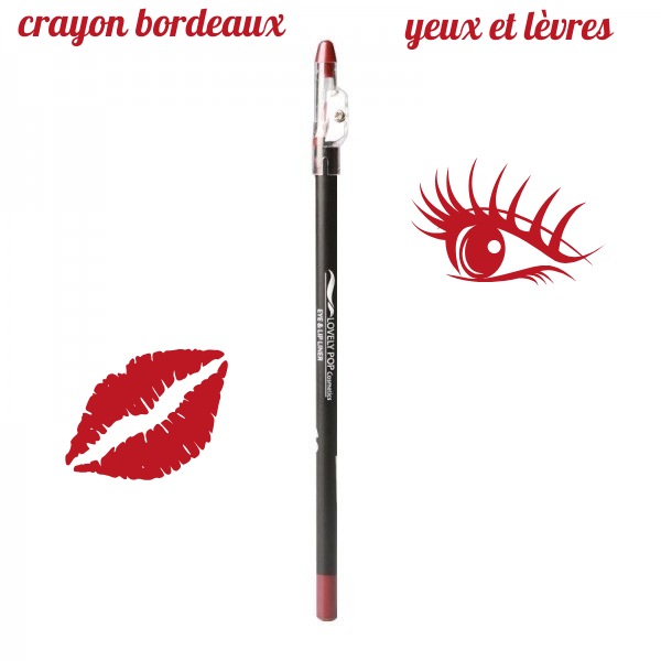 Crayons yeux et lèvres Bordeaux Lovely pop