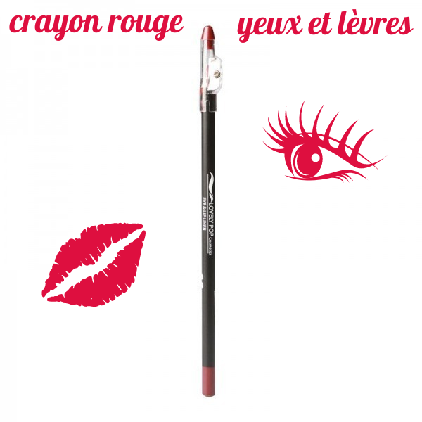 Crayons yeux et lèvres Rouge Lovely pop