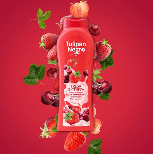 Gel douche Fraise & cerise Tulipan negro