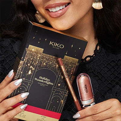 Coffret cadeau lèvres : brillant à lèvres hydratant* et crayon à lèvres crémeux 03 Red Smile kiko