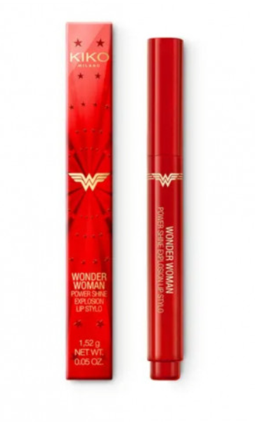 Wonder Woman Power Shine Explosion Lip Stylo. Kiko